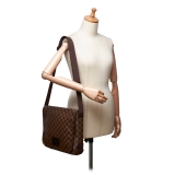 Louis Vuitton Vintage - Damier Ebene Brooklyn MM Bag - Brown - Damier Canvas and Leather Handbag - Luxury High Quality