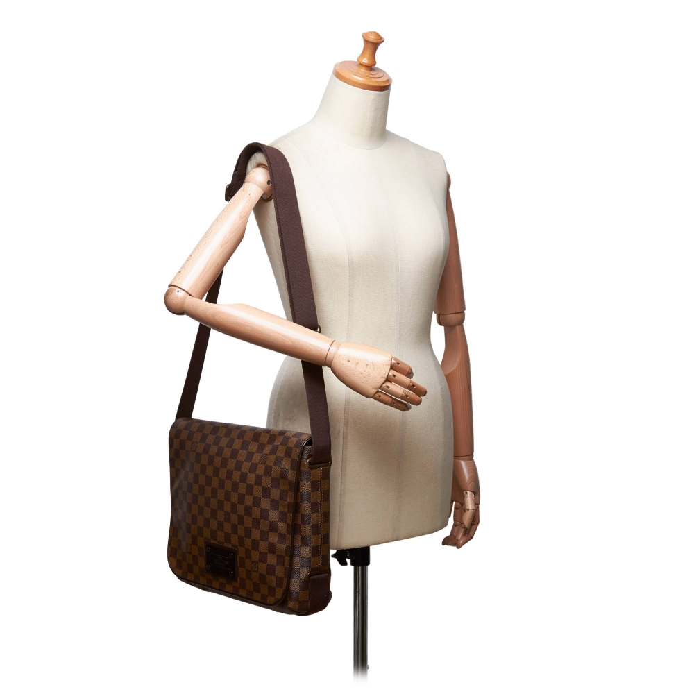 Louis Vuitton Vintage - Damier Ebene Brooklyn MM Bag - Brown - Damier  Canvas and Leather Handbag - Luxury High Quality - Avvenice