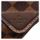 Louis Vuitton Vintage - Damier Ebene Shelton GM Bag - Brown - Damier Canvas and Leather Handbag - Luxury High Quality