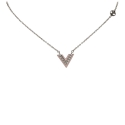 Louis Vuitton Vintage - Lacquer Essential V Necklace - Silver - LV Necklace - Luxury High Quality