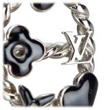 Louis Vuitton Vintage - Metal Bague Sweet Monogram Ring - Silver Black - LV Ring - Luxury High Quality