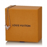 Louis Vuitton Vintage - Lacquer Essential V Necklace - Argento - Collana LV - Alta Qualità Luxury