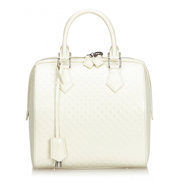 Louis Vuitton Vintage - Damier Facette Speedy Cube PM Bag - White - Damier Leather Handbag - Luxury High Quality