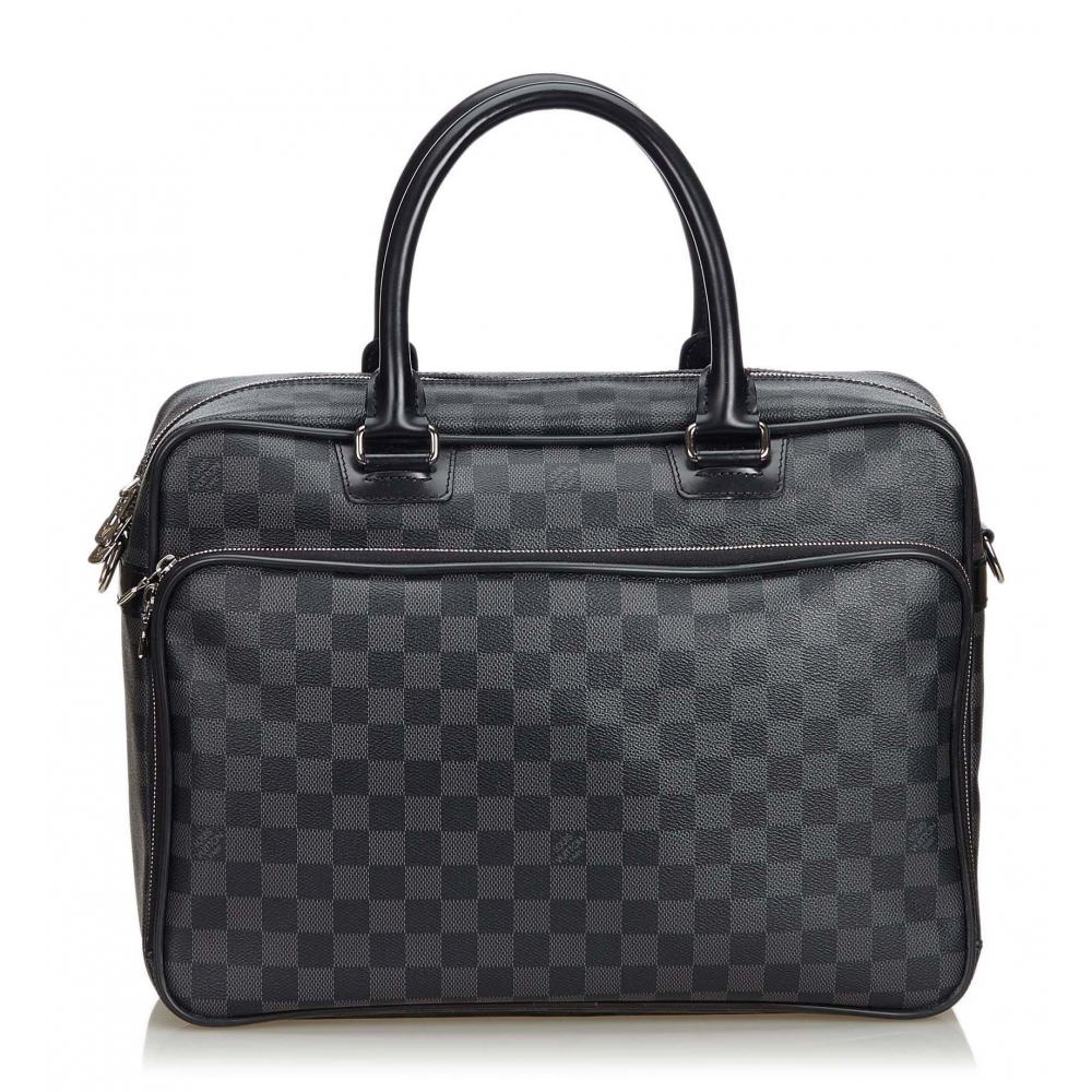 Louis Vuitton Vintage - Damier Graphite Icare Laptop Bag - Graphite - Damier Canvas and Leather ...