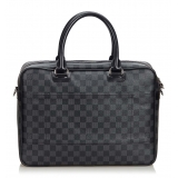 Louis Vuitton Vintage - Damier Graphite Icare Laptop Bag - Grafite - Borsa in Pelle e Tela Damier - Alta Qualità Luxury