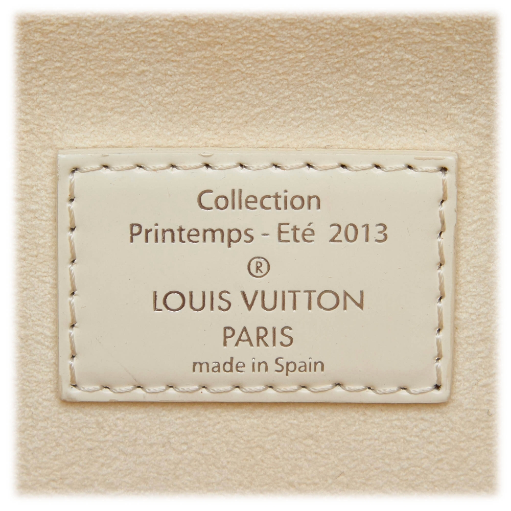 Louis Vuitton White Damier Facette Speedy Cube PM QJB0RR0UWF007