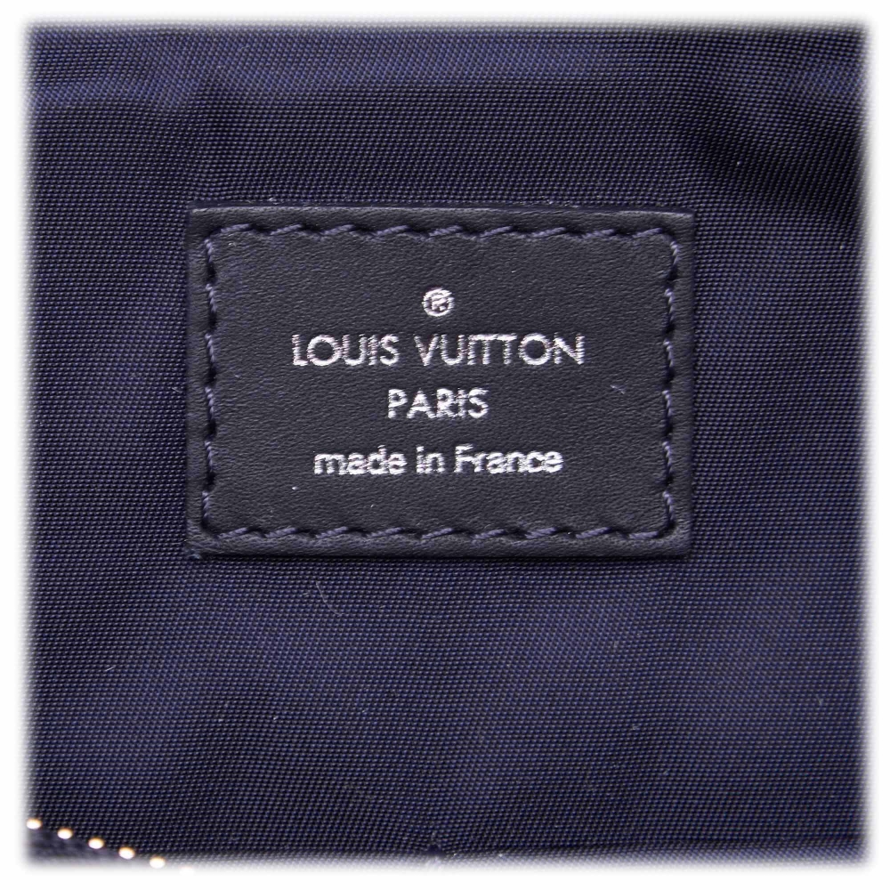 Louis Vuitton Vintage - V Line Messenger Bag - Grey - Fabric and ...