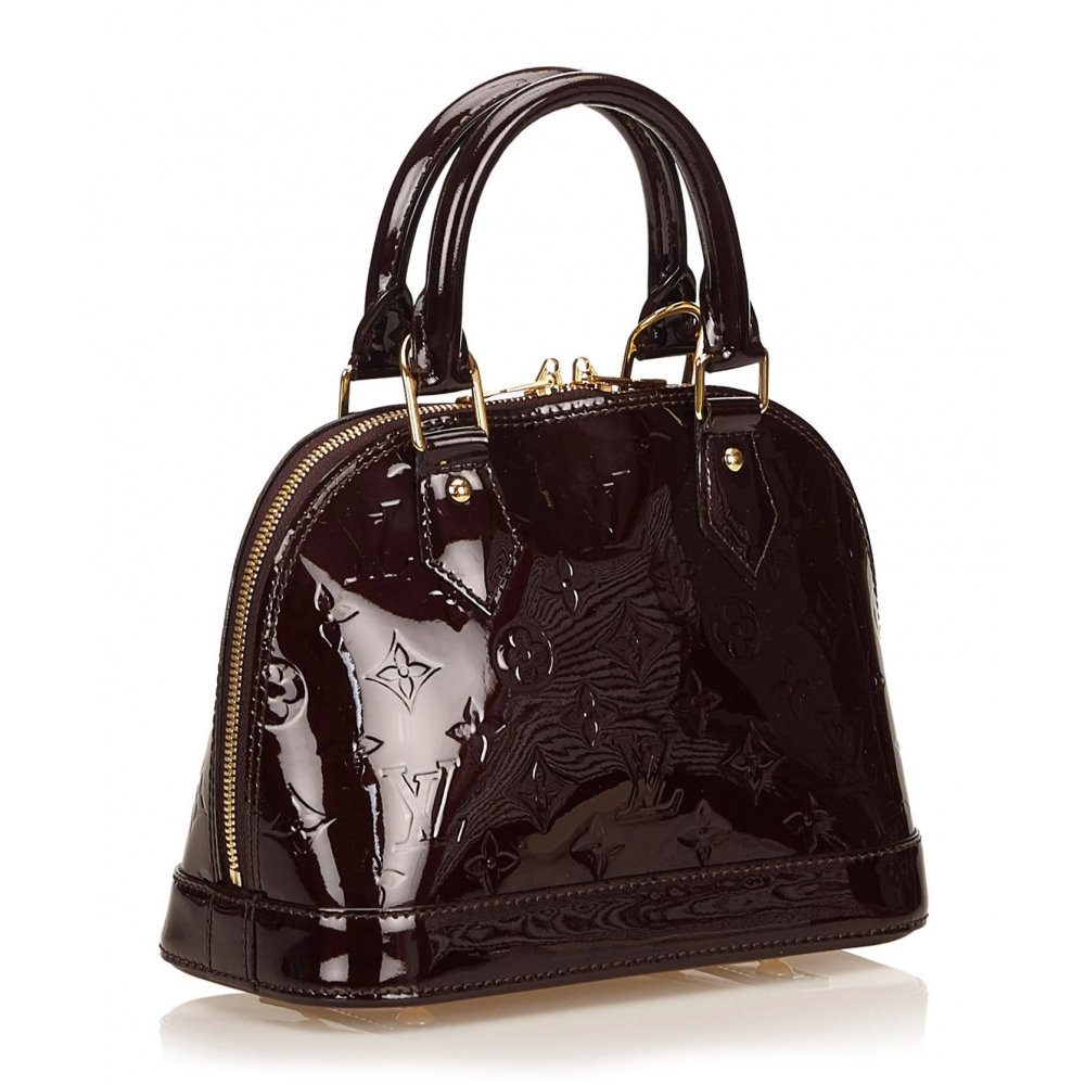 Louis Vuitton Vintage - Vernis Alma BB Handbag Bag - Black - Vernis Leather Handbag - Luxury ...