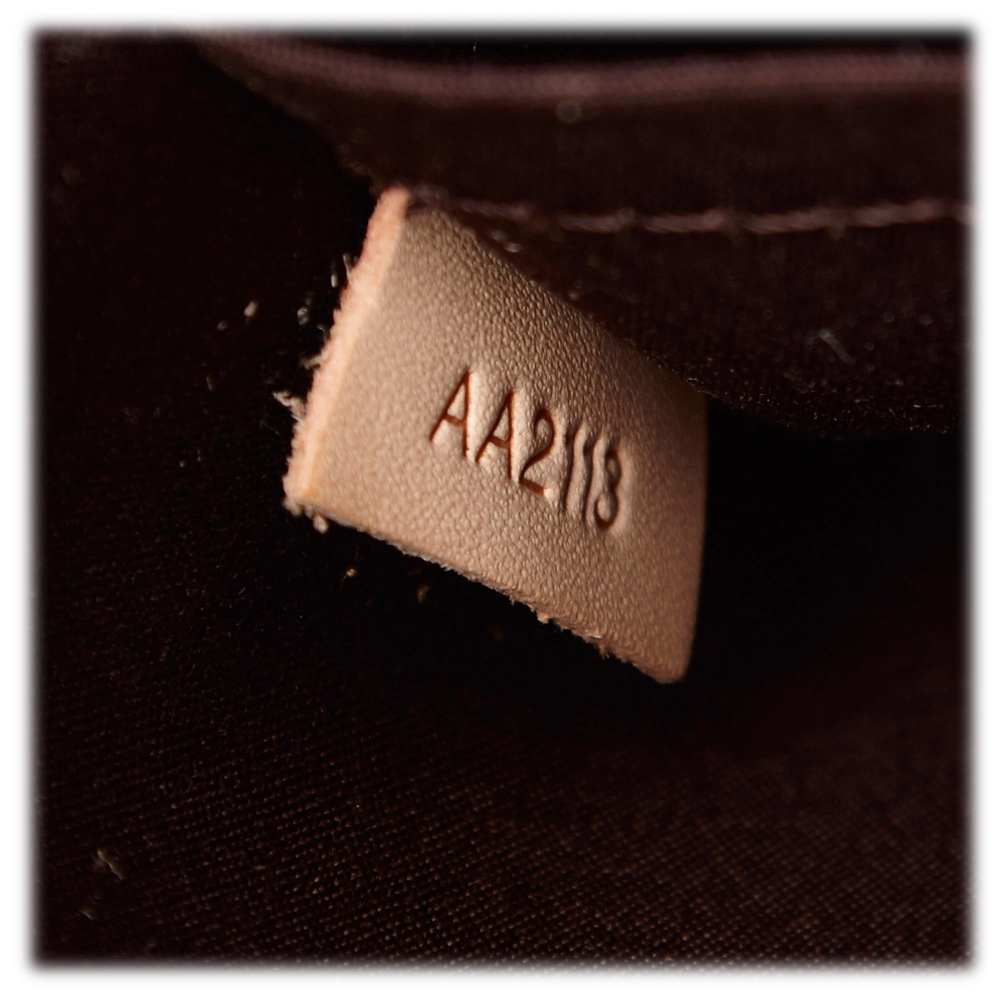LOUIS VUITTON Vernis Alma BB Hand Shoulder Bag Leather Noir M90063