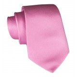 Cravates E.G. - Solid Square Pattern Tie - Warm Rose