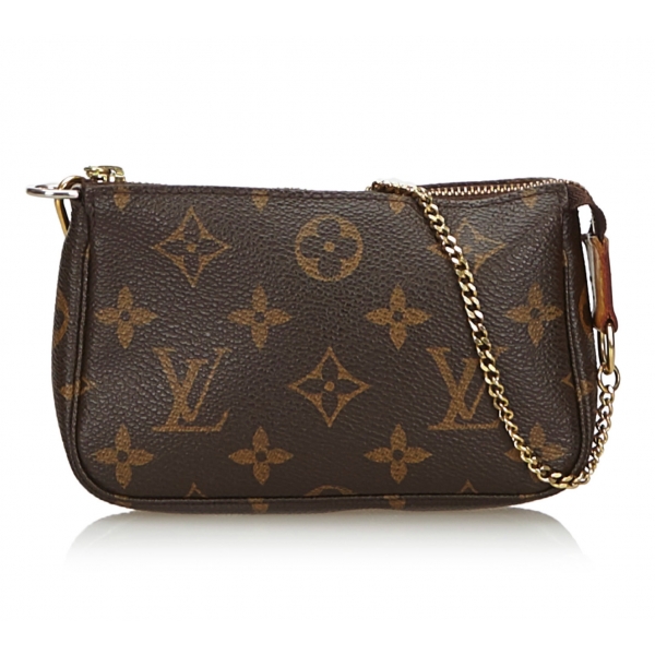 Louis Vuitton Vintage - Monogram Mini Pochette Accessoires Bag - Brown - Monogram Leather Handbag - Luxury High Quality