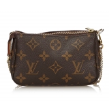 Louis Vuitton Vintage - Monogram Mini Pochette Accessoires Bag - Brown - Monogram Leather Handbag - Luxury High Quality
