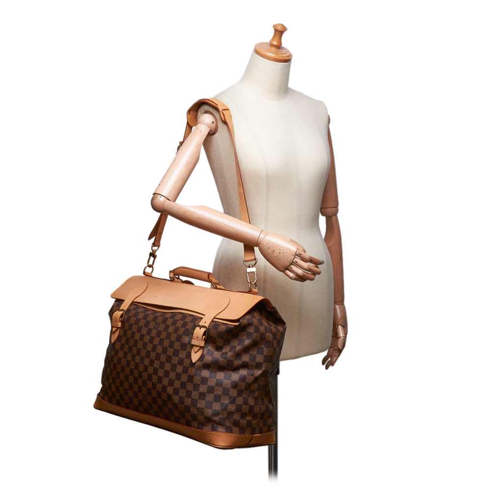 Louis Vuitton Vintage - Damier Ebene Clipper Bag - Brown - Damier Canvas  and Leather Handbag - Luxury High Quality - Avvenice