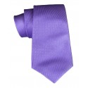 Cravates E.G. - Solid Square Pattern Tie - Violet