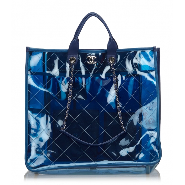 Chanel Vintage - 2018 Quilted PVC Large Coco Splash Shopping Tote