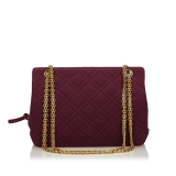 Chanel Vintage - Matelasse Wool Shoulder Bag - Rosso - Borsa in Tessuto e Lana - Alta Qualità Luxury