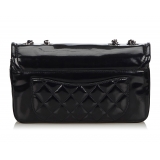 Chanel Vintage - Patent Leather Chain Bag - Nero - Borsa in Pelle - Alta Qualità Luxury