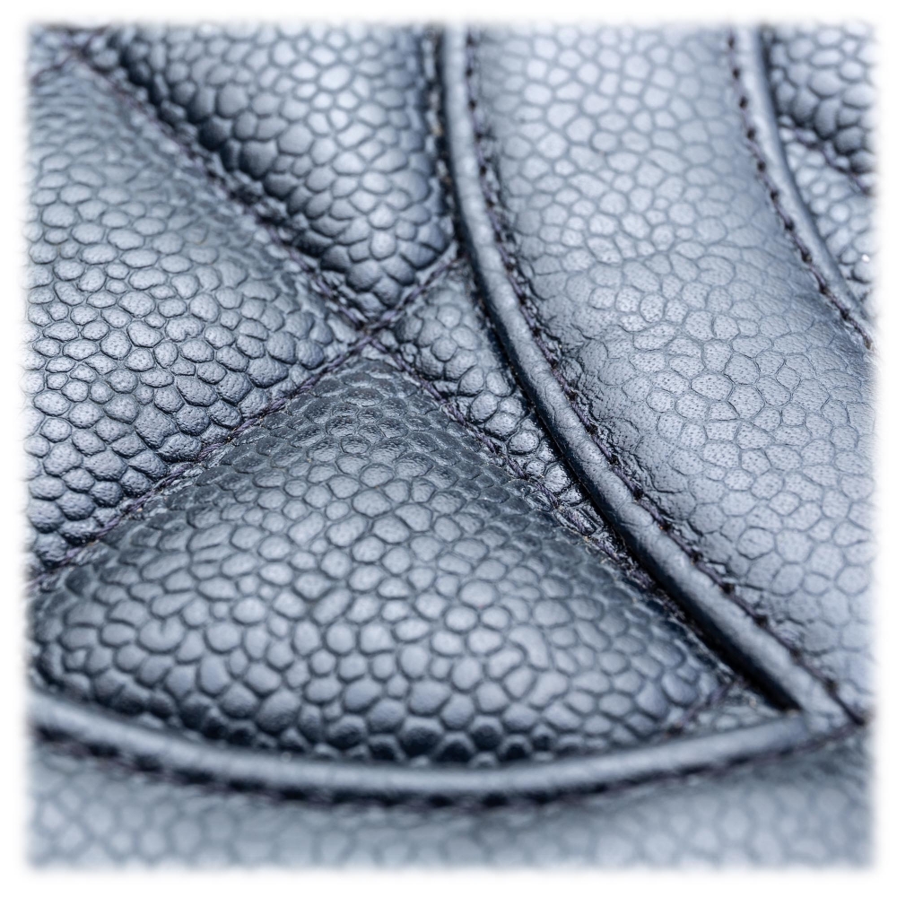Chanel Vintage - Caviar Medallion Tote Bag - Blue - Caviar Leather Handbag  - Luxury High Quality - Avvenice