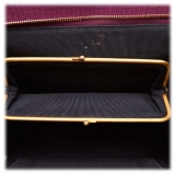 Chanel Vintage - Matelasse Wool Shoulder Bag - Red - Leather and Wool Handbag - Luxury High Quality