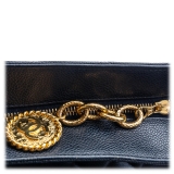Chanel Vintage - Caviar Medallion Tote Bag - Blue - Caviar Leather Handbag - Luxury High Quality