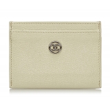 Chanel Vintage - Leather Card Holder - White - Leather Wallett - Luxury High Quality