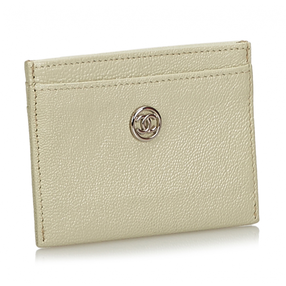 Chanel Vintage - Leather Card Holder - White - Leather Wallett - Luxury  High Quality - Avvenice
