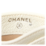 Chanel Vintage - Leather Card Holder - Bianco - Portafoglio in Pelle - Alta Qualità Luxury