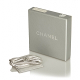 Chanel Vintage - CC Silver-Toned Metal Brooch - Argento - Spilla Chanel - Alta Qualità Luxury