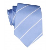 Cravates E.G. - Single Stripe Tie - Sky Blue
