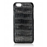2 ME Style - Case Croco Black - iPhone 8 / 7 - Leather Cover