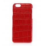 2 ME Style - Case Croco Rouge Vif - iPhone 8 / 7 - Leather Cover