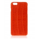 2 ME Style - Case Croco Tangerine - iPhone 8 / 7 - Leather Cover