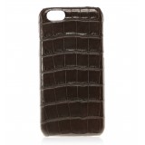 2 ME Style - Case Croco Marron - iPhone 8 / 7 - Leather Cover