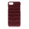 2 ME Style - Case Croco Bordeaux - iPhone 8 / 7 - Leather Cover