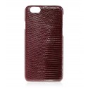 2 ME Style - Cover Lucertola Bordeaux Lisse Glossy - iPhone 8 / 7 - Cover in Pelle