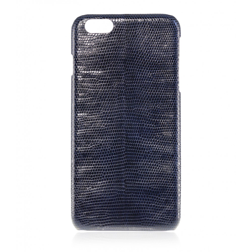 2 ME Style - Cover Lucertola Dark Blue Glossy - iPhone 8 / 7 - Cover in Pelle