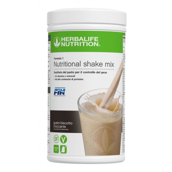 Herbalife Nutrition - Formula 1 Sostituto del Pasto - Biscotto Croccante - Integratore Alimentare