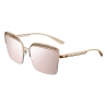Bulgari - B.ZERO1 - Occhiali da Sole Quadrati B.Zero Overvibe - Oro Rosa - B.ZERO1 Collection - Bulgari Eyewear