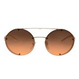 Bulgari - B.ZERO1 - Round Sunglasses B.Zero Flyingstripe - Gold Orange - B.ZERO1 Collection - Bulgari Eyewear