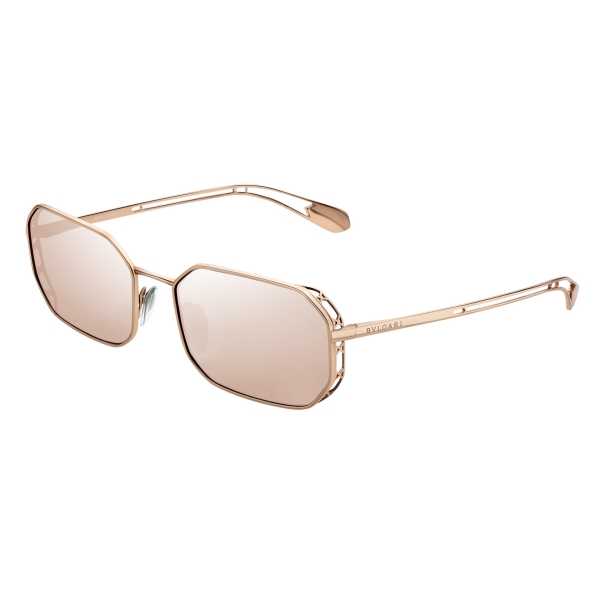 bvlgari rose gold aviator sunglasses