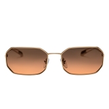 Bulgari - Narrowmation - Square Aviator Sunglasses - Gold Orange - Serpenti Collection - Bulgari Eyewear