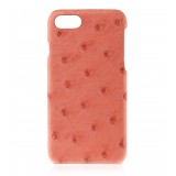 2 ME Style - Case Ostrich Begonia - iPhone 8 / 7 - Leather Cover