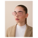 Bulgari - Narrowmation - Square Aviator Sunglasses - Rose Gold - Serpenti Collection - Bulgari Eyewear