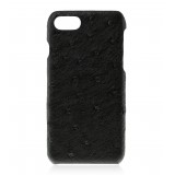 2 ME Style - Case Ostrich Noir - iPhone 8 / 7 - Leather Cover