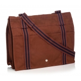 Hermès Vintage - Fourre Tout Besace MM Bag - Brown - Canvas Bag - Luxury High Quality