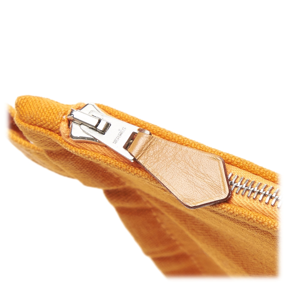 Hermès Vintage - Bora Bora Zip Pouch Bag - Orange - Fabric and Cotton  Pounch - Luxury High Quality - Avvenice