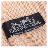 Hermès Vintage - Fourre Tout Cabas Bag - Bianco Avorio - Borsa in Tessuto - Alta Qualità Luxury