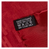 Hermès Vintage - Printed Silk Handkerchief Scarf - Rosso - Foulard in Seta - Alta Qualità Luxury