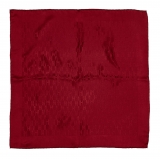Hermès Vintage - Printed Silk Handkerchief Scarf - Red - Silk Foulard - Luxury High Quality