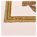 Hermès Vintage - Nec Mergitur Silk Scarf - Bianco Multi - Foulard in Seta - Alta Qualità Luxury